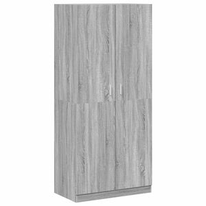 vidaXL Armario madera contrachapada gris Sonoma 90x52x200 cm