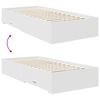 vidaXL Estructura de cama con caj&oacute;n 90 x 190 cm Madera de ingenier&iacute;a