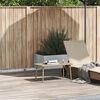 vidaXL Mesa centro jard&iacute;n rectangular beige 80x40x37cm rat&aacute;n sint&eacute;tico