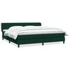 vidaXL Cama box spring con colchones terciopelo verde oscuro 180x210cm