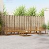 vidaXL Conjunto de sof&aacute;s de exterior 7 pcs Natural