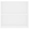 vidaXL Estanter&iacute;a de madera de ingenier&iacute;a blanca 80x30x76,5 cm