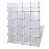 vidaXL Armario modular con 18 compartimentos blanco 37x146x180,5 cm