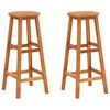 vidaXL Taburetes de cocina 2 unidades madera maciza de acacia