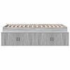 vidaXL Estructura de cama Gris Sonoma 90 x 190 cm Madera contrachapada