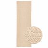 vidaXL Alfombra ZIZUR apariencia yute interior exterior beige 80x250cm