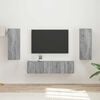vidaXL Conjunto de mueble de TV 2 pcs Gris Sonoma Madera de ingenier&iacute;a