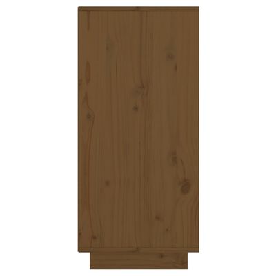 vidaXL Aparador de madera maciza de pino marrón miel 60x34x75 cm