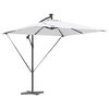 vidaXL Parasol de cantilever tipo pl&aacute;tano Arena 249 x 249 x 250 cm
