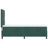 vidaXL Cama tipo Box Spring con colch&oacute;n Verde oscuro 80 x 200 cm tela