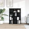 vidaXL Estanter&iacute;a de cubos con 12 compartimentos negro PP