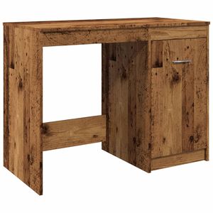vidaXL Escritorio de madera de ingenier&iacute;a envejecida 100x50x76 cm