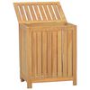 vidaXL Cesto de la ropa sucia madera maciza de teca 50x35x60 cm