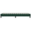 vidaXL Estructura cama sin colch&oacute;n terciopelo verde oscuro 100x220 cm
