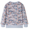 Sudadera infantil gris mélange 140