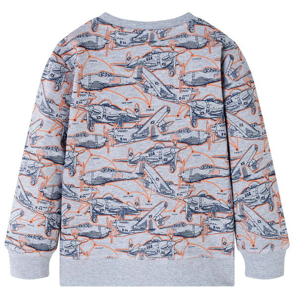Sudadera infantil gris mélange 140