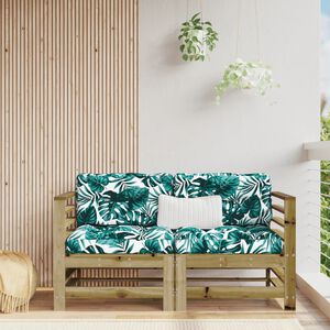 vidaXL Sof&aacute;s esquineros con cojines 2 uds madera de pino impregnada