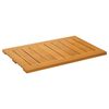 vidaXL Alfombrilla de ba&ntilde;o Liso Marr&oacute;n 60 x 40 cm Madera