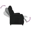 vidaXL Sill&oacute;n reclinable de cuero sint&eacute;tico negro