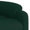 vidaXL Sill&oacute;n reclinable elevable terciopelo verde oscuro