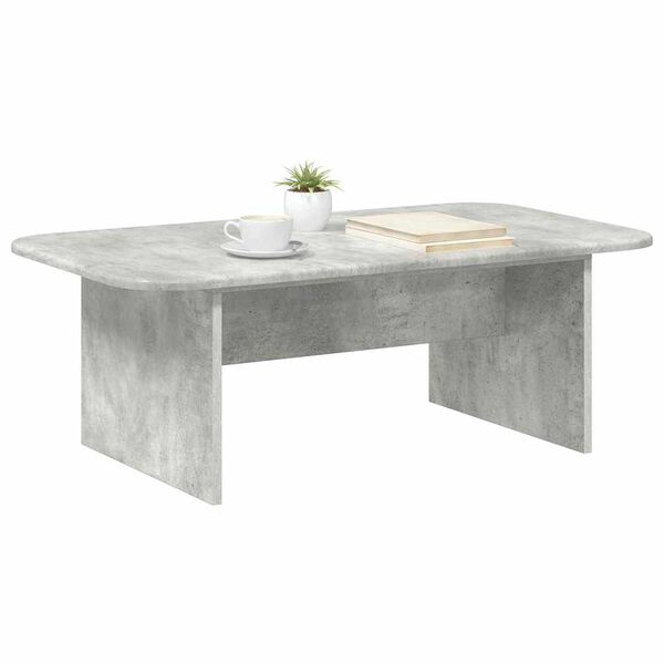 vidaXL Mesa de Caf&eacute; Gris Concreto 93 x 53 x 33 cm Madera de ingenier&iacute;a