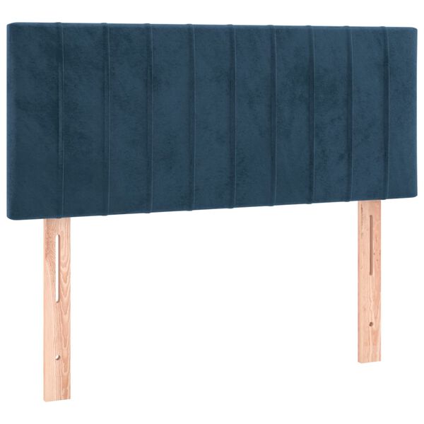 vidaXL Cabecero de terciopelo azul 100x5x78/88 cm