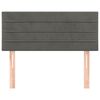 vidaXL Cabecero de terciopelo gris oscuro 90x5x78/88 cm