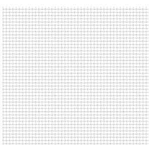 vidaXL Panel de malla alambre rizado acero inox. 50x50 cm 21x21x2,5 mm