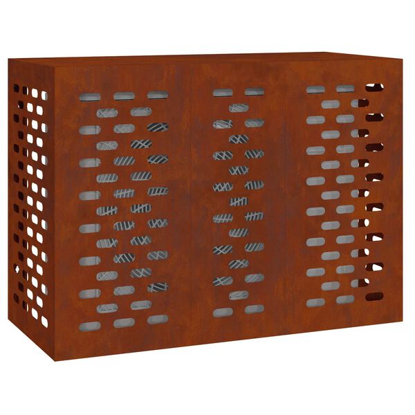 vidaXL Funda para Aire Acondicionado Oxidado 110 x 50 x 80 cm