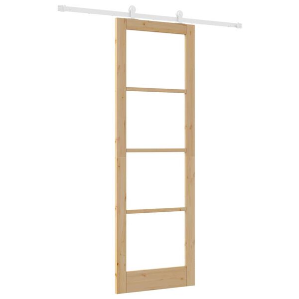 vidaXL Puerta Corredera ORKDAL Natural 78 x 232 cm
