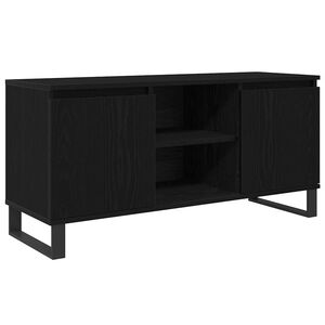 vidaXL Gabinete de TV 104 x 35 x 50 cm Roble Negro