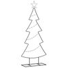vidaXL &Aacute;rbol de Navidad de metal Negro 125 cm Acero