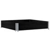 vidaXL Jardinera de madera maciza de pino negra 100x100 cm