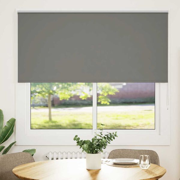 vidaXL Estor Enrollable Opaco gris 165x130 cm Tela Ancho 161,6 cm