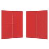 vidaXL Panel lateral de tienda para fiestas 2 pcs Rojo 200 x 195 cm