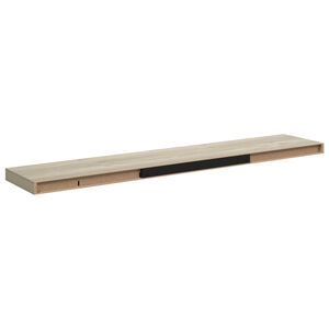 vidaXL Estantes flotantes pared 4 uds MDF color roble 120x23,5x3,8 cm