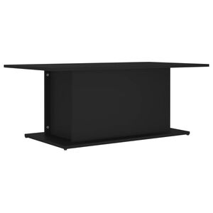 vidaXL Mesa de centro madera contrachapada negro 102x55,5x40 cm