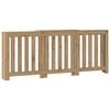 vidaXL Cubierta radiador madera color roble artesano 205x21,5x83,5 cm