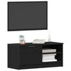 vidaXL Gabinete de TV Roble Negro 80 x 35 x 36,5 cm