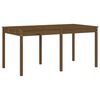 vidaXL Set de comedor de jardín 13 pzas madera maciza pino marrón miel