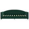 vidaXL Sof&aacute; cama sin colch&oacute;n terciopelo verde oscuro 80x200 cm