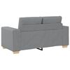 vidaXL Sof&aacute; Loveseat gris claro 160x77x82 cm de tela