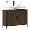 vidaXL Armario lavabo ba&ntilde;o madera ingenier&iacute;a roble marr&oacute;n 80x30x60 cm