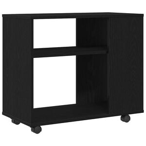 vidaXL Mesa auxiliar de roble negro, 70 x 35 x 60 cm, madera de ingenier&iacute;a