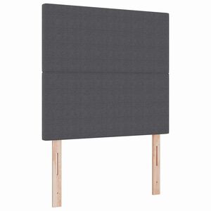 vidaXL Cabecero con cabecera Gris oscuro 80 cm Cuero sint&eacute;tico