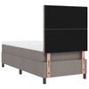 vidaXL Cama tipo Box Spring con colch&oacute;n Taup&eacute; 100 x 200 cm tela