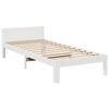 vidaXL Estructura de cama familiar sin colch&oacute;n blanco 240x200 cm
