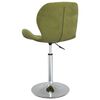 vidaXL Sillas de comedor giratorias 4 unidades terciopelo verde claro