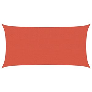 vidaXL Toldo de vela HDPE terracota 160 g/m&sup2; 2,5x4,5 m