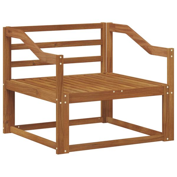 vidaXL Sof&aacute; intermedio de exterior Madera de Acacia S&oacute;lida Natural